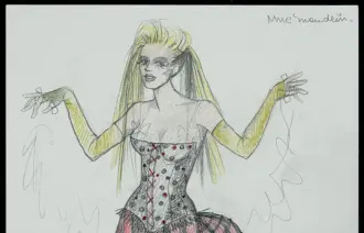 L'Âge d'Or : Maquette de costumes. Mme Mandrin