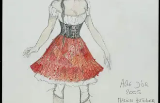 L'Âge d'Or : Maquette de costumes. Jeanne