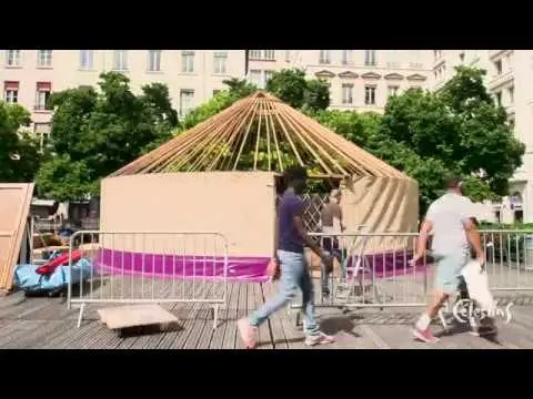 Montage de la yourte - UN SOIR CHEZ BORIS