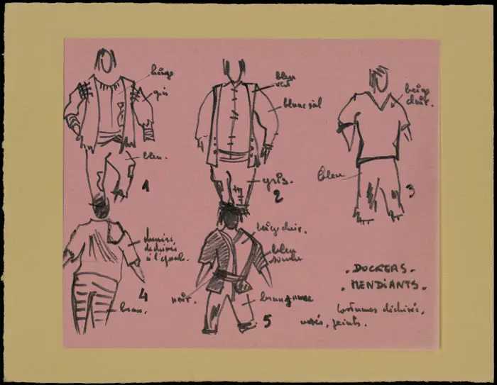 Maquette de costume