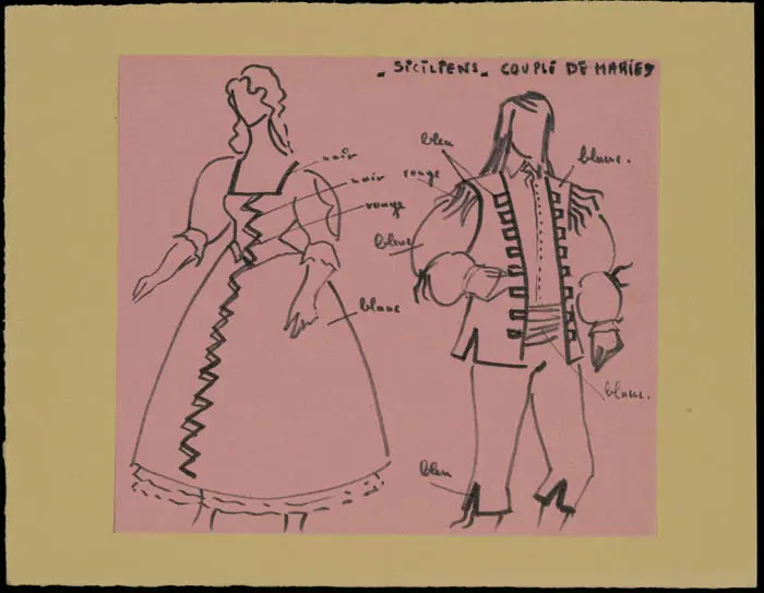 Maquette de costume