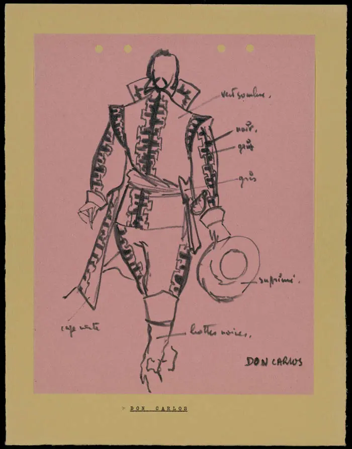 Maquette de costume