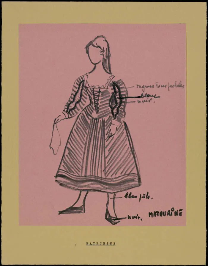 Maquette de costume