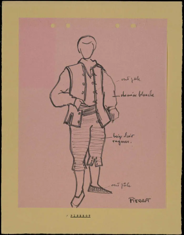 Maquette de costume