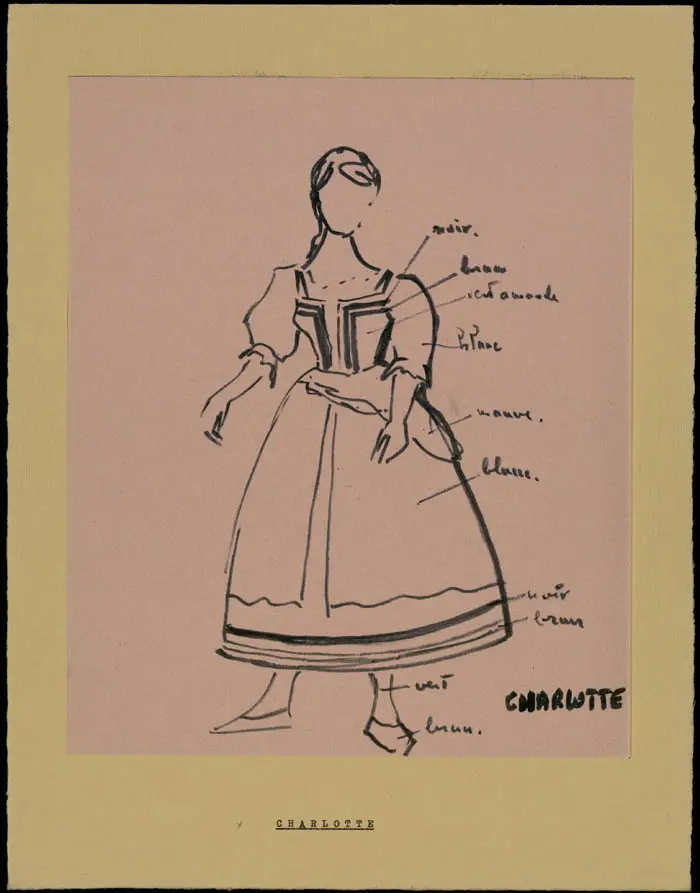 Maquette de costume