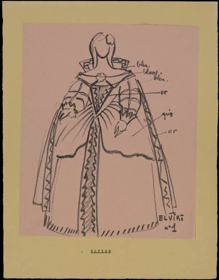 Maquette de costume
