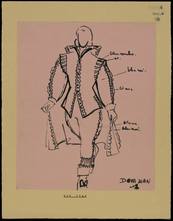 Maquette de costume